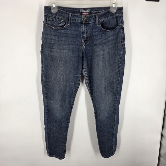 Levi's Denim - Denizen from Levi’s Modern Skinny Jeans 14 Short Dark Indigo Stretch